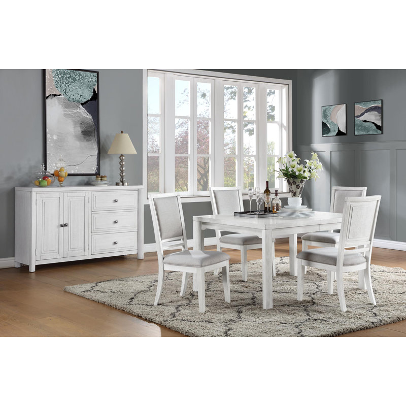 Dover 4 - Person Extendable Four Leg Dining Set