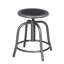 Tabouret pivotant Vince avec siège en acier, noir-121168094-121168098