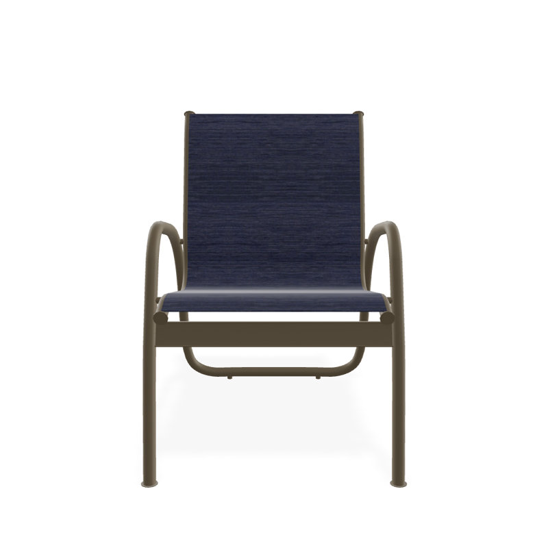 Fauteuil de patio Gardenella, Bois de plage texturé, Collectionnez l'indigo
