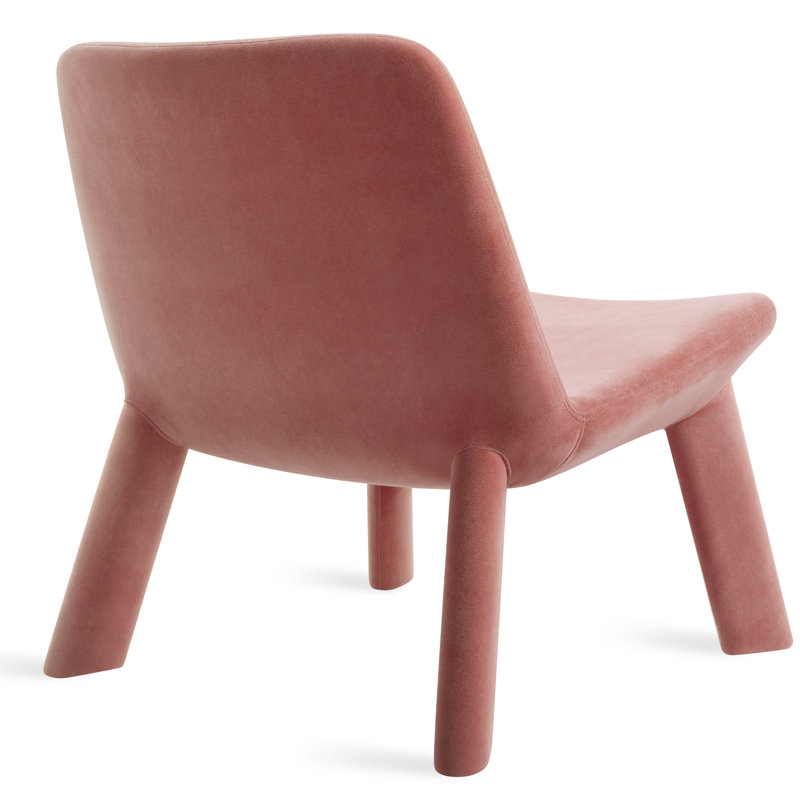 Neat Lounge Chair, Ablin Orange Velvet