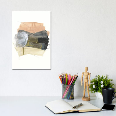Shuffle Stack II by June Erica Vess - Wrapped Canvas Gallery-Wrapped Canvas Giclée