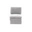 Ensemble modulaire contemporain 5 pièces avec coussins moelleux et sièges polyvalents pour les salons modernes