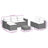 Ebern Designs 5 Piece Patio Sofa Set With Cushions Black Poly Rattan Acacia