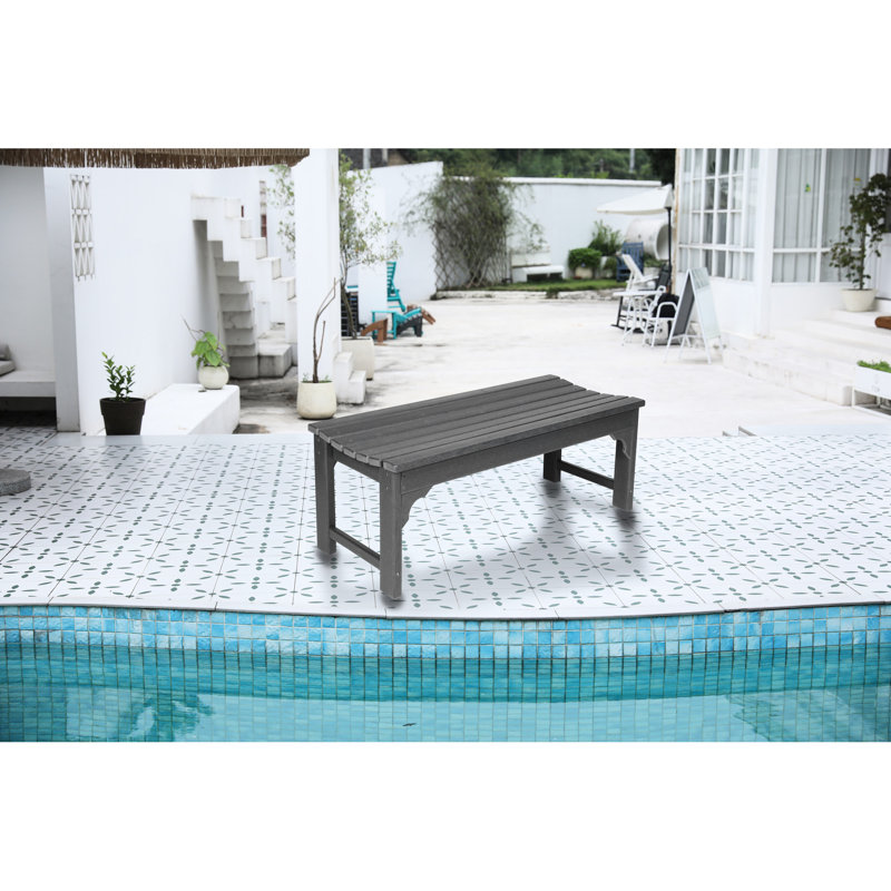 Banc de plage gris, protégé, capacité de 500 lb, patio relaxant avec porte-parapluie par temps, porte-abat-jour, Gris