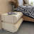 2 Drawer Nightstands Set of 2 with Full Floor-Standing Side Table, Wooden Beside Table with Hidden Handles, Cream Style Nightstand, Suitable for Bedroom, Living Room-1982530042