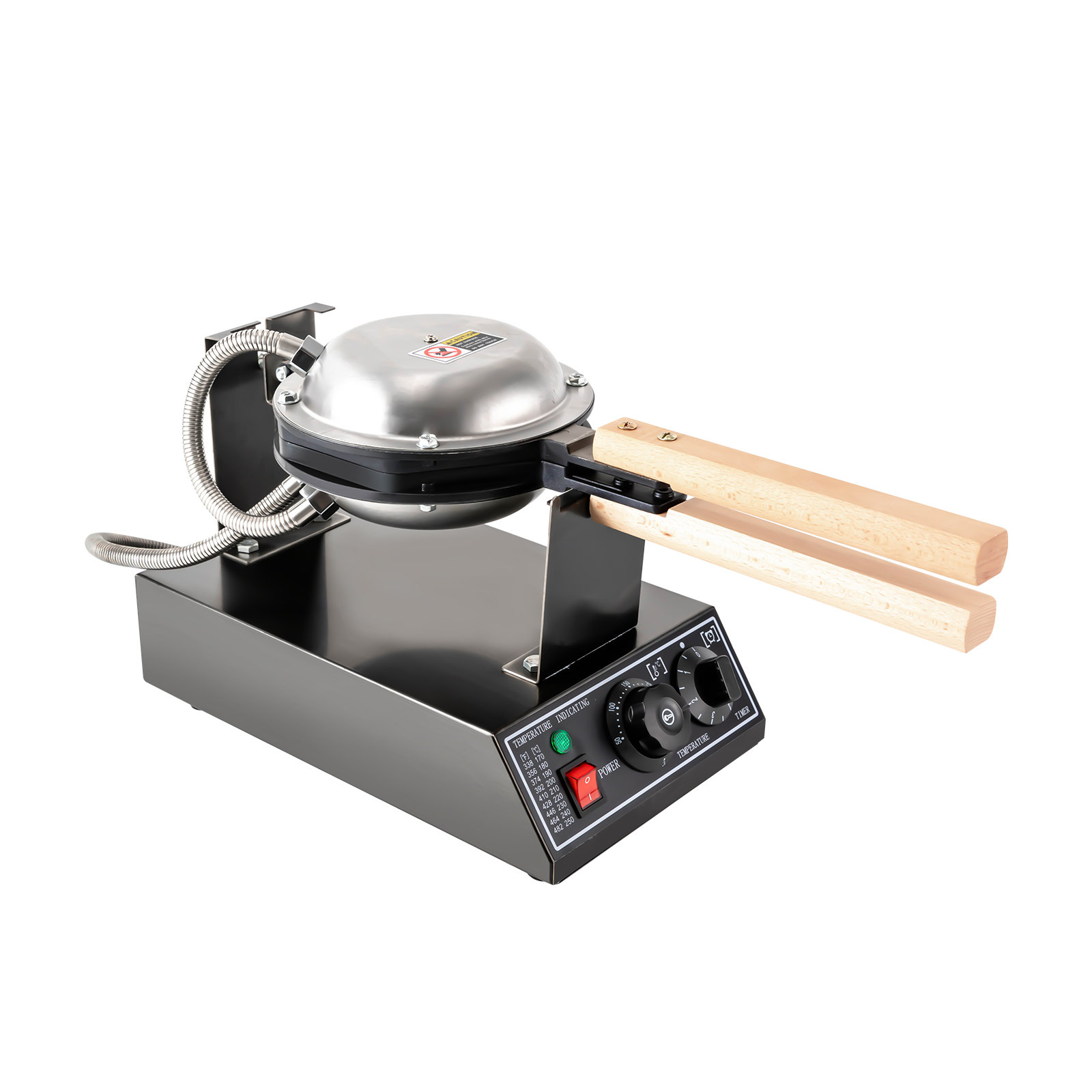 New 1400W Nonstick Electric Bubble Waffle Maker Stainless Pancake Maker  Machine