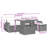 Vidaxl Garden Sofa Set Grey, Dark Grey
