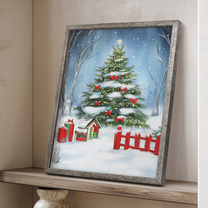 Reproduction encadrée - bois massif XMA3005396, H 30 po x l 24 po