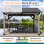 Pavillon de jardin en bois avec prises 12 pi x 10 pi Aoodor-98610615