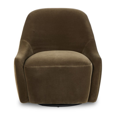 Levi Boucle Swivel Barrel Chair