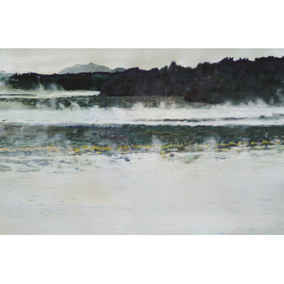 Misty Lake Landscape Print by Other Artist