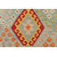 Tapis rouge / beige / bleu à motif géométrique en laine tissé à plat Rectangle 9 pi 1 po x 12 pi 3 po Bronwood
