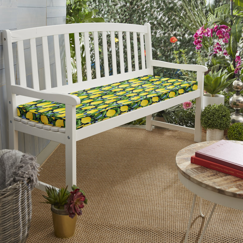Outdoor Bench Seat Cushion, 2" H x 17" W x 48" D
