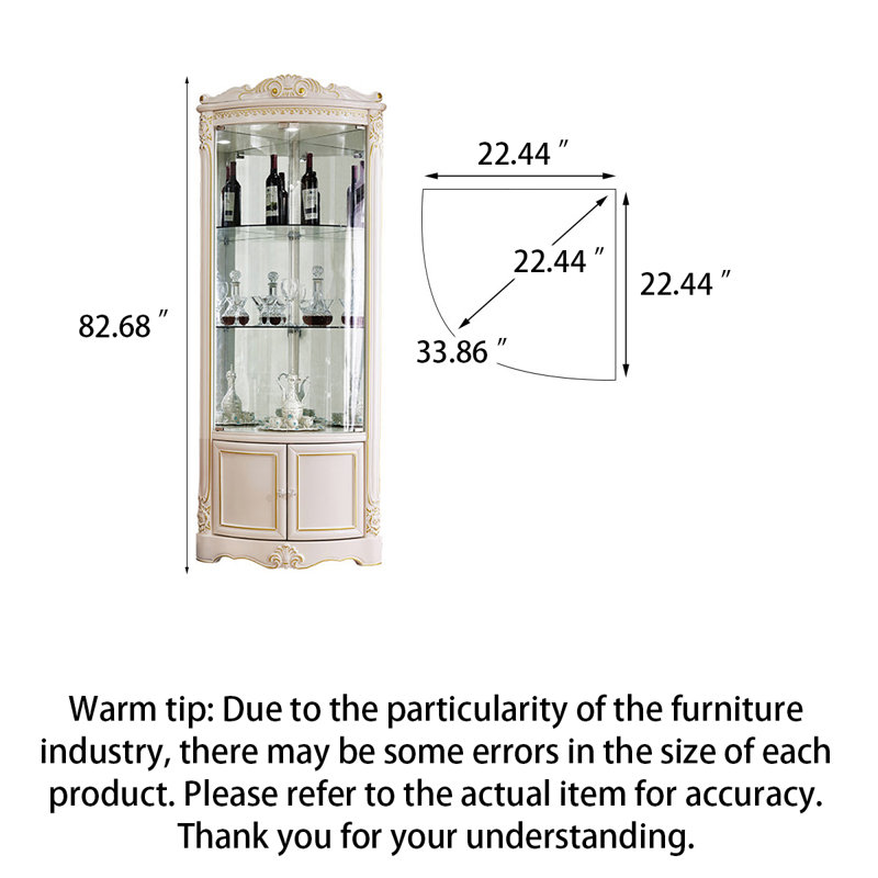 22.44 " L Solid Wood Bar Cabinet