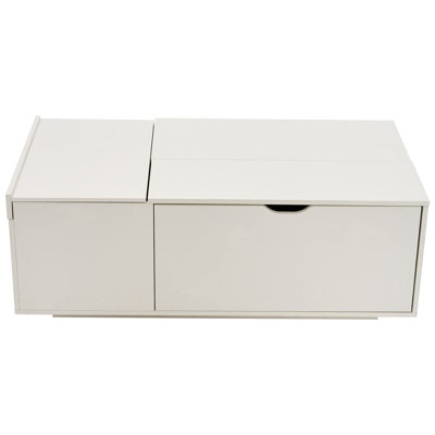 Lift Top Block Coffee Table with Storage