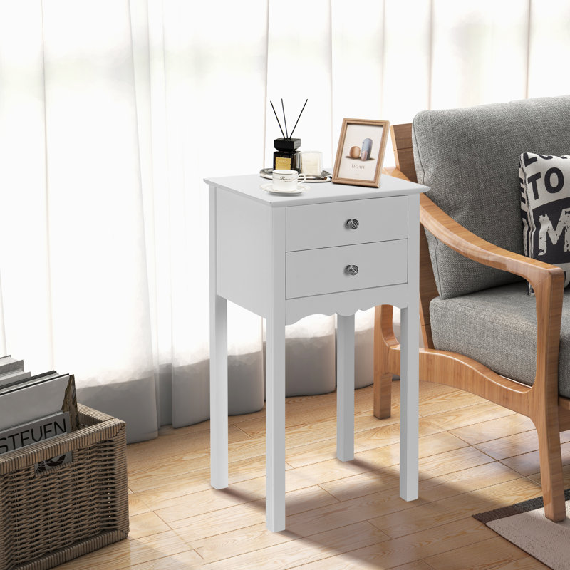 Volz 16'' W Nightstand, White