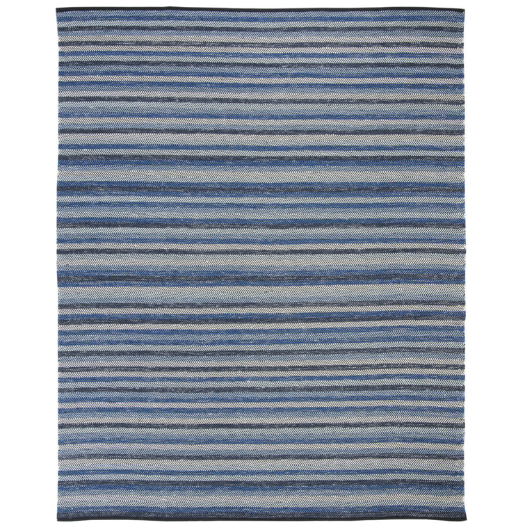 Voshell Hand Woven Cotton Striped Rug