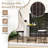Rattan Barstools Patio Wicker Bar Height Chairs w/ Footrest-129261710