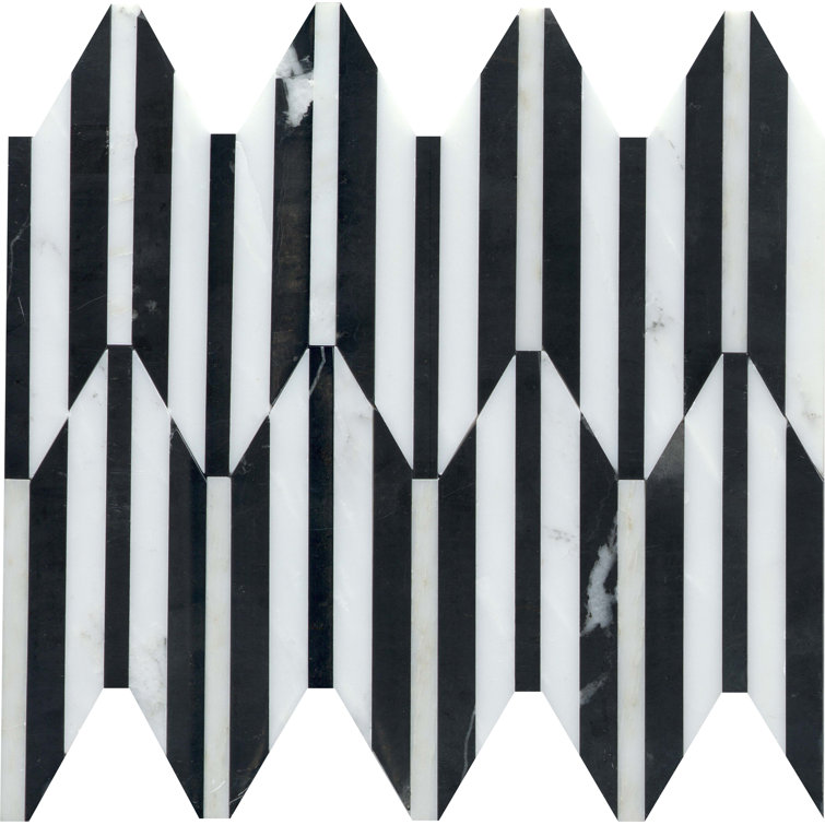 Bizou™ 10 x 12 in. Marble Decorative Accent Tile