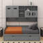 Lit de jour en bois avec lit gigogne et armoire et tablette tout-en-un-454314743-454314740