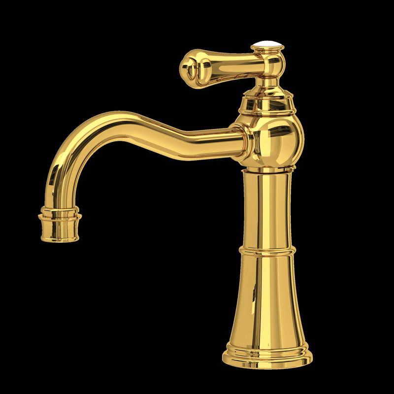 Georgian Era Single Handle Lavatory Faucet, Laiton non laqué