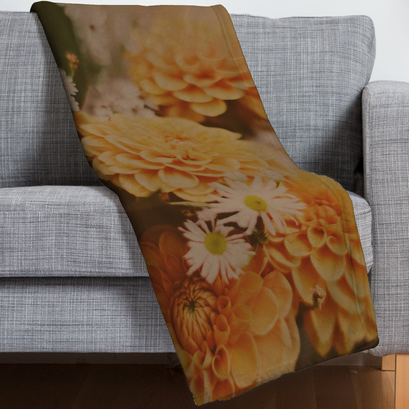 Jeté floral automne