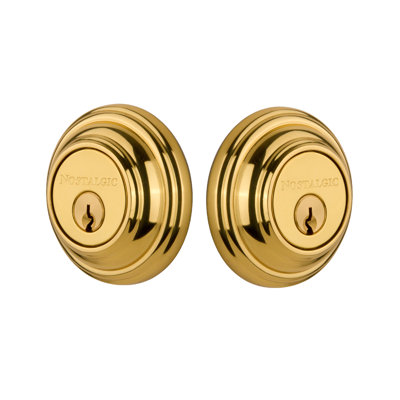 Nostalgic Warehouse Classic Rosette Double Cylinder Deadbolt
