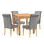 4 - Person Solid Oak Dining Set