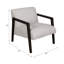 Fauteuil d'appoint Brunigan de 28 po Corrigan Studio®, blanc / noir