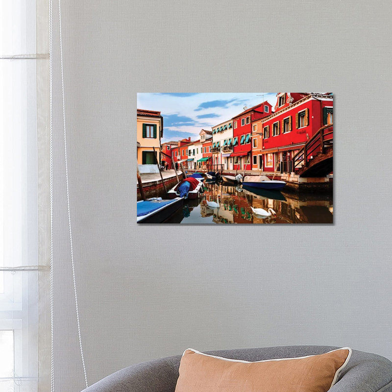 Colorful Burano Sicily Italy by Susan Richey - Wrapped Canvas Gallery-Wrapped Canvas Giclée, 45.72 cm H x 66.04 cm W