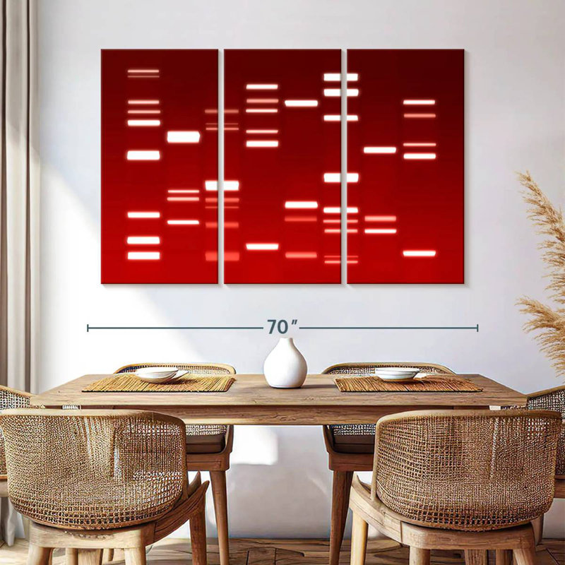 Keiri DNA Red, 42" H x 65" W