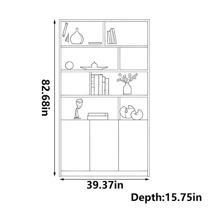 Margarett, (6 tablettes) H 82,68 po x l 39,37 po x P 15,75 po