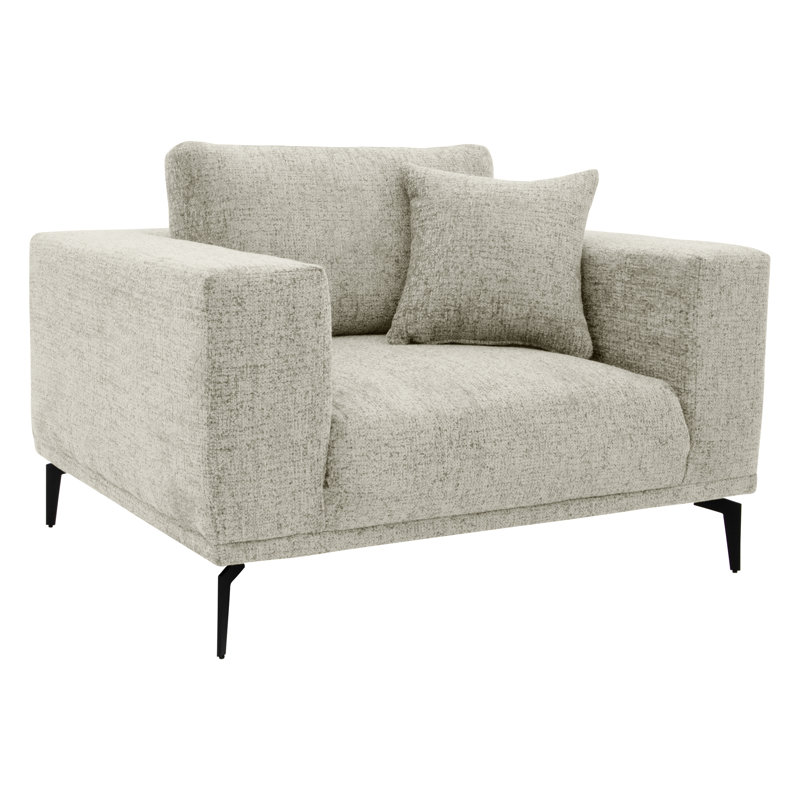 Upholstered Accent Chair, Cream