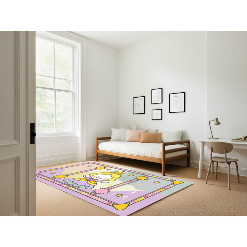 Tapis fantaisie East Urban Home, Rectangulaire 2 pi x 3 pi
