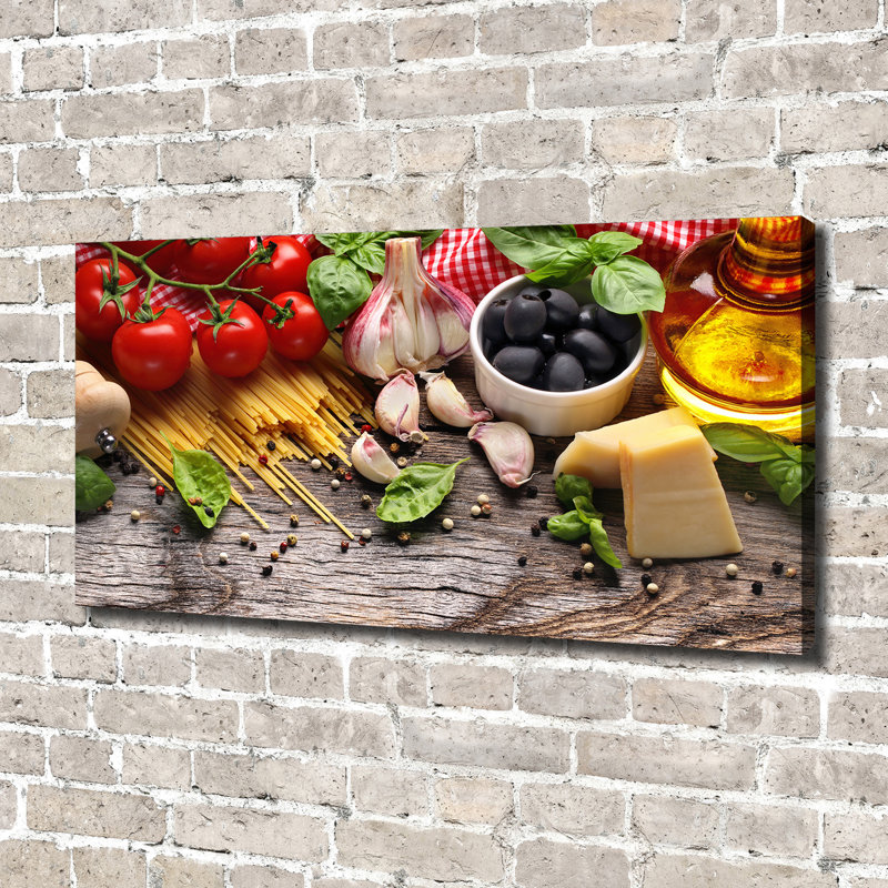 Italian Food - Wrapped Canvas Print
