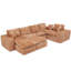 Canapé modulaire moderne 107 po avec revêtement Boucle Wyeth Wyeth-126157632-126157633