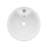 Monaco 33.44'' Tall Glossy White Ceramic Circular Pedestal Bathroom Sink with Faucet and Overflow