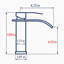 Robinet pour salle de bain à poignée simple, acier inoxydable, noir mat | Idée de cadeau-123158812
