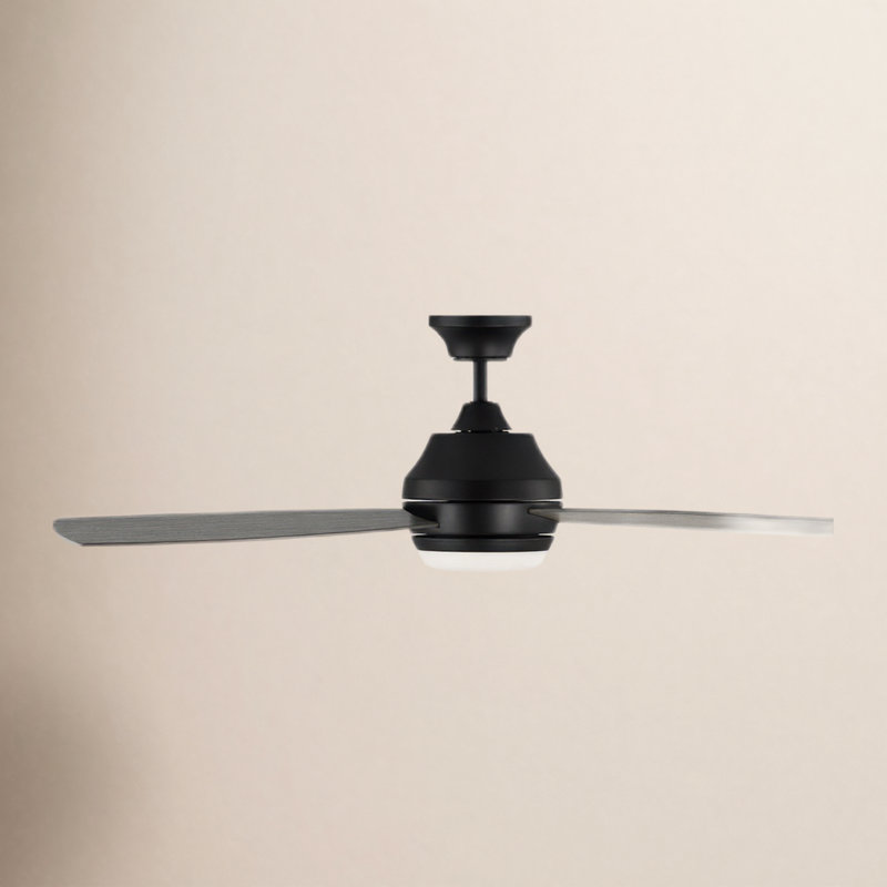 Ventilateur de plafond Rivers, Chêne gris clair altéré, Étain vieilli