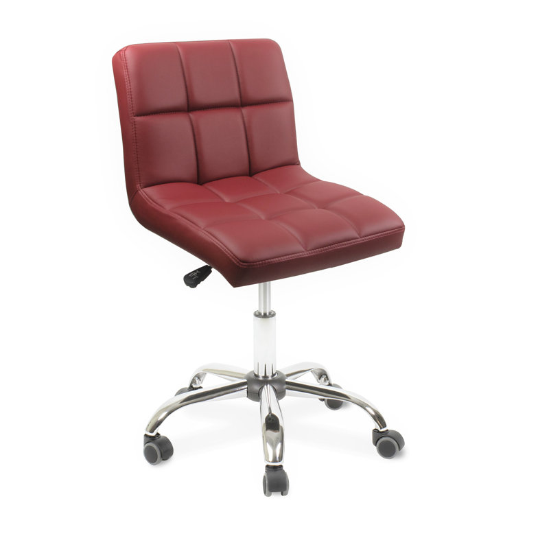 Chaise de travail réglable en hauteur Estephanie, Rouge