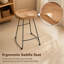 Tabouret de bar en bois massif Seleukos-2041900876