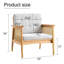 Chaise avec accoudoirs rembourrée Joharis-2050108282