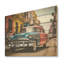 «Cuba Classic Iconic Car I - Cuba Landscape», art mural sur bois de pin naturel-101404122