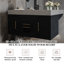 Meuble-lavabo flottant simple avec lavabo