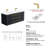 61 " W Free Standing Wall Mounted 1 Single Double Vanity Bathroom Vanity With Solid Surface Top-93549452-93549453