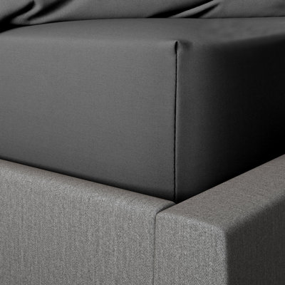 Kyonna 200 Thread Count Microfiber Brushed 25cm Fitted Sheet