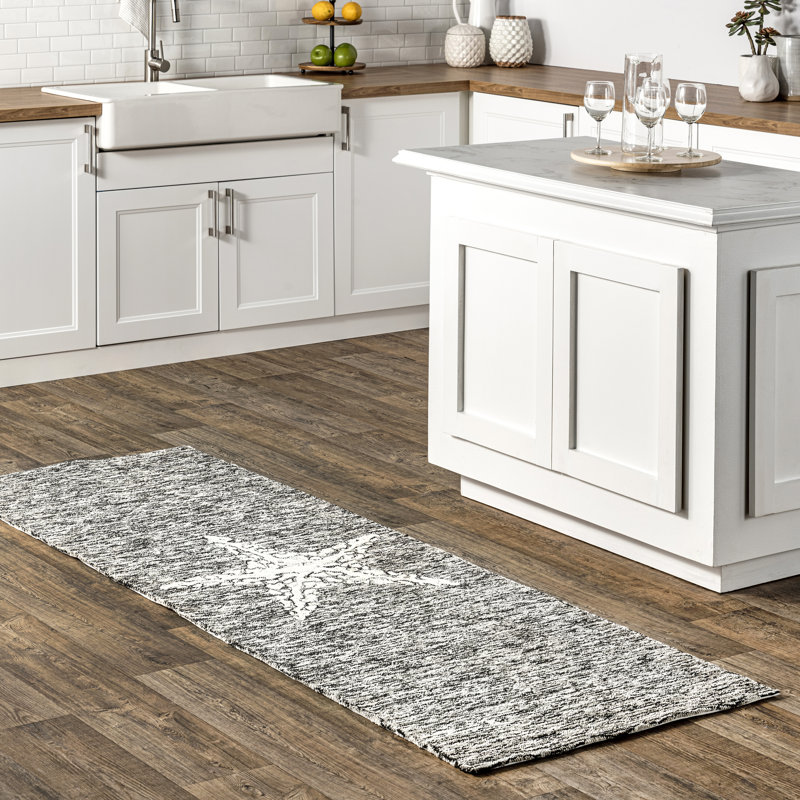 Tapis intérieur / extérieur gris Wattson, Tapis de couloir 2 pi 6 po x 6 pi
