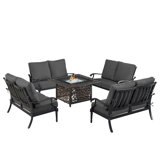 Paigton Outdoor 5 - Piece Conversation Set