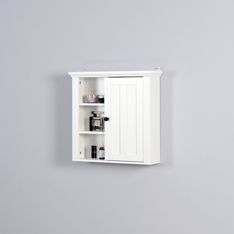 Armoire murale de salle de bain avec porte pour rangement de salle de bain