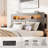 Bed Frame Queen Size, Wood Platform Bed, Storage Led - Enabled Headboard, 2 For Charging Gadgets, Noise Function, No Box Spring, Easy Assembly Task, Spacious Under Space Enhanced Accessories,
